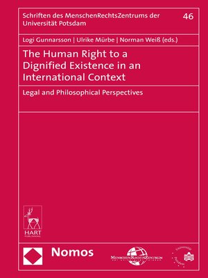 cover image of The Human Right to a Dignified Existence in an International Context